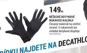 BĚŽECKÉ DOTYKOVÉ RUKAVICE KALENJI