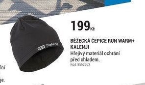 BĚŽECKÁ ČEPICE RUN WARM+ KALENJI