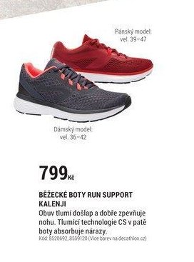 BĚŽECKÉ BOTY RUN SUPPORT KALENJI