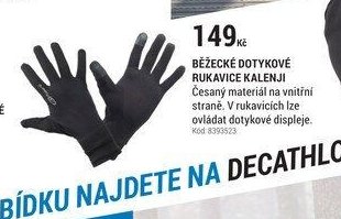 BĚŽECKÉ DOTYKOVÉ RUKAVICE KALENJI