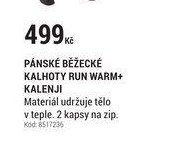 PÁNSKÉ BĚŽECKÉ KALHOTY RUN WARM+ KALENJI