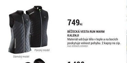 BĚŽECKÁ VESTA RUN WARM KALENJI