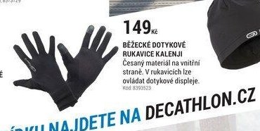BĚŽECKÉ DOTYKOVÉ RUKAVICE KALENJI