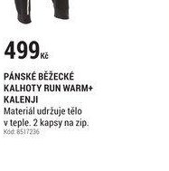 PÁNSKÉ BĚŽECKÉ KALHOTY RUN WARM+ KALENJI