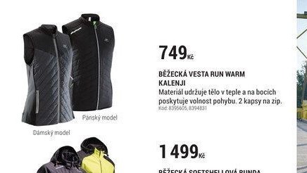 BĚŽECKÁ VESTA RUN WARM KALENJI