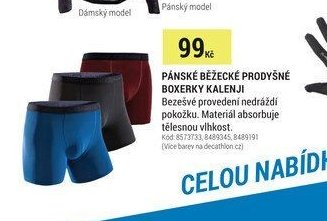 PÁNSKÉ BĚŽECKÉ PRODYŠNÉ BOXERKY KALENJI
