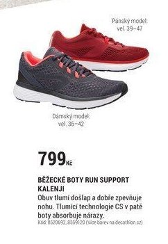 BĚŽECKÉ BOTY RUN SUPPORT KALENJI