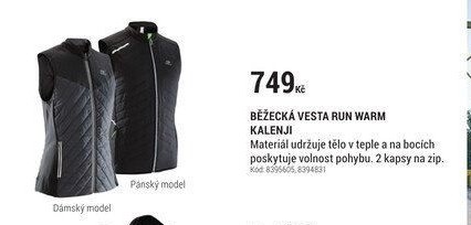 BĚŽECKÁ VESTA RUN WARM KALENJI