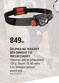 ČELOVKA NA TRAILOVÝ BĚH ONNIGHT 710 300 LM EVADICT
