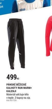 PÁNSKÉ BĚŽECKÉ KALHOTY RUN WARM+ KALENJI