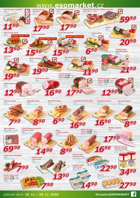 akční leták ESO MARKET 18.11.2020-29.11.2020