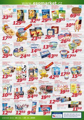 akční leták ESO MARKET 18.11.2020-29.11.2020