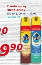 Čistič na nábytek ve spreji Pronto