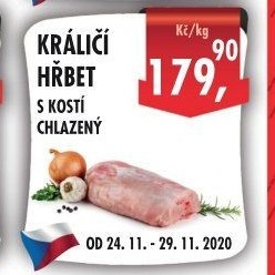 Králičí hřbet s kostí
