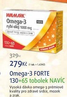 Doplněk stravy Omega 3 rybí olej Forte Walmark