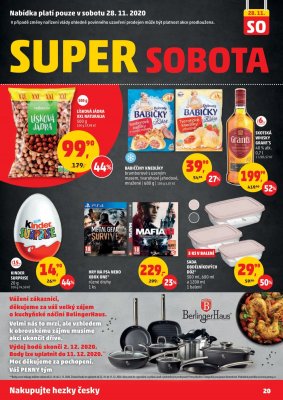 akční leták Penny Market 26.11.2020-2.12.2020