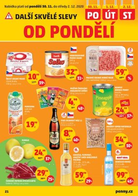 akční leták Penny Market 26.11.2020-2.12.2020
