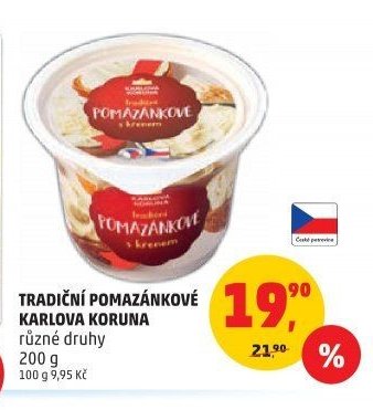 TRADIČNÍ POMAZÁNKOVÉ KARLOVA KORUNA