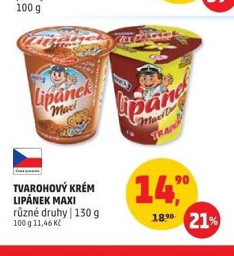 TVAROHOVÝ KRÉM LIPÁNEK MAXI