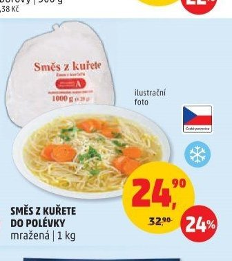 SMĚS Z KUŘETE DO POLÉVKY mražená