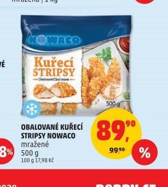 OBALOVANÉ KUŘECÍ STRIPSY NOWACO mražené