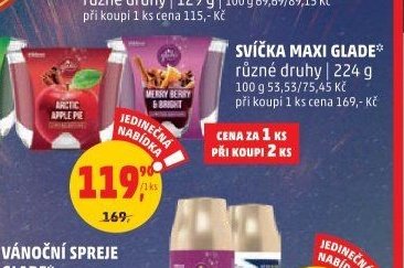 Svíčka Maxi Glade