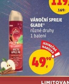 Vánoční spreje Glade