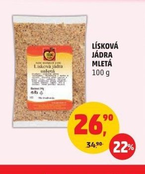 LÍSKOVÁ JÁDRA MLETÁ