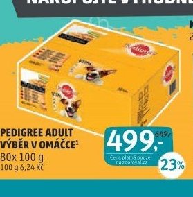 PEDIGREE ADULT VÝBĚR V OMÁČCE