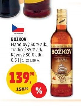 BOŽKOV Mandlový, Tradiční, Kávový