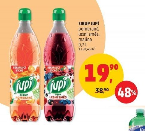 Sirup Jupí pomeranč, lesní směs