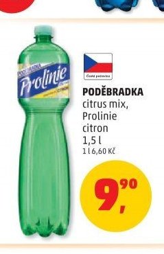 Poděbradka citrus mix, Prolinie citron
