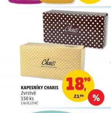 KAPESNÍKY CHARIS 2vrstvé