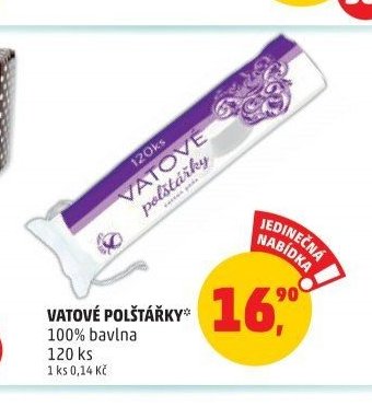 VATOVÉ POLŠTÁŘKY 100% bavlna
