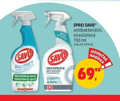 SPREJ SAVO antibakteriální, víceúčelový