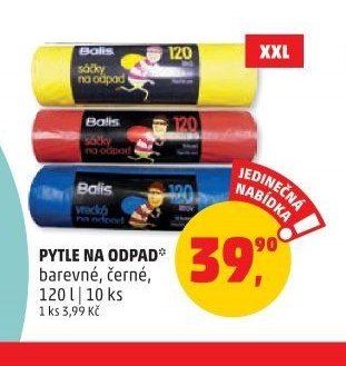 PYTLE NA ODPAD barevné, černé