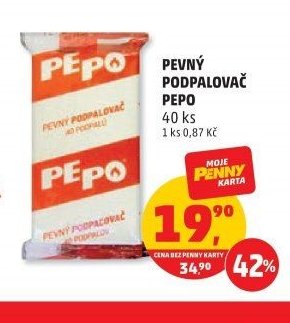 PEVNÝ PODPALOVAČ PEPO