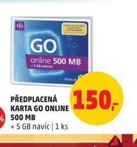 PŘEDPLACENÁ KARTA GO ONLINE