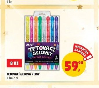 TETOVACÍ GELOVÁ PERA