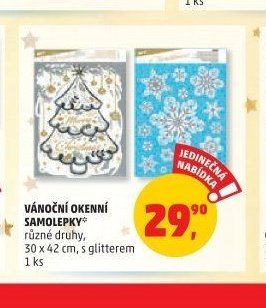 VÁNOČNÍ OKENNÍ SAMOLEPKY