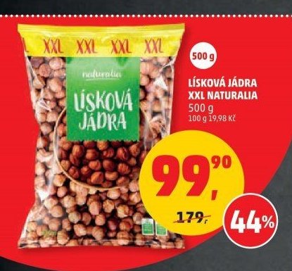 LÍSKOVÁ JÁDRA XXL NATURALIA