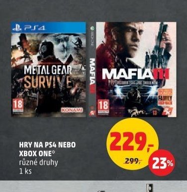 HRY NA PS4 NEBO XBOX ONE