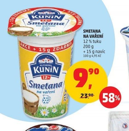SMETANA NA VAŘENÍ
