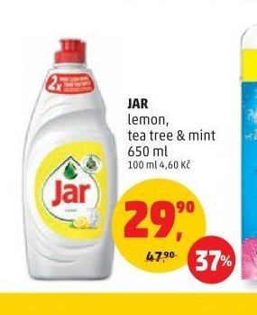 JAR lemon, tea tree & mint 650 ml