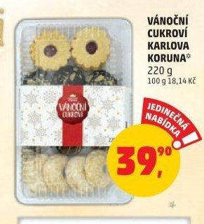 VÁNOČNÍ CUKROVÍ KARLOVA KORUNA