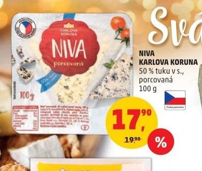 NIVA KARLOVA KORUNA porcovaná 100 g