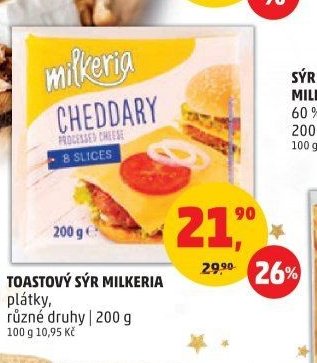 TOASTOVÝ SÝR MILKERIA 200 g