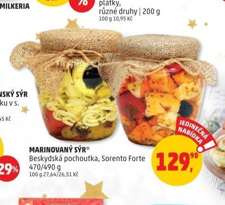 MARINOVANÝ SÝR Beskydská pochoutka, Sorento Forte 470/490 g