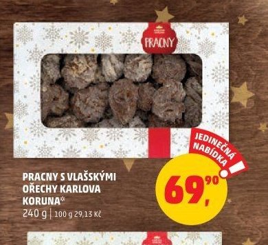 PRACNY S VLAŠSKÝMI OŘECHY KARLOVA KORUNA