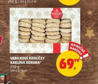VANILKOVÉ ROHLÍČKY KARLOVA KORUNA